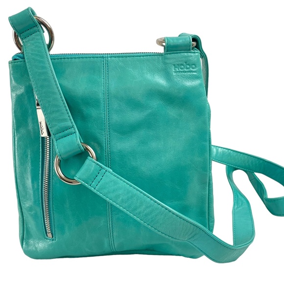 HOBO Handbags - HOBO International Turquoise Leather Crossbody Bag